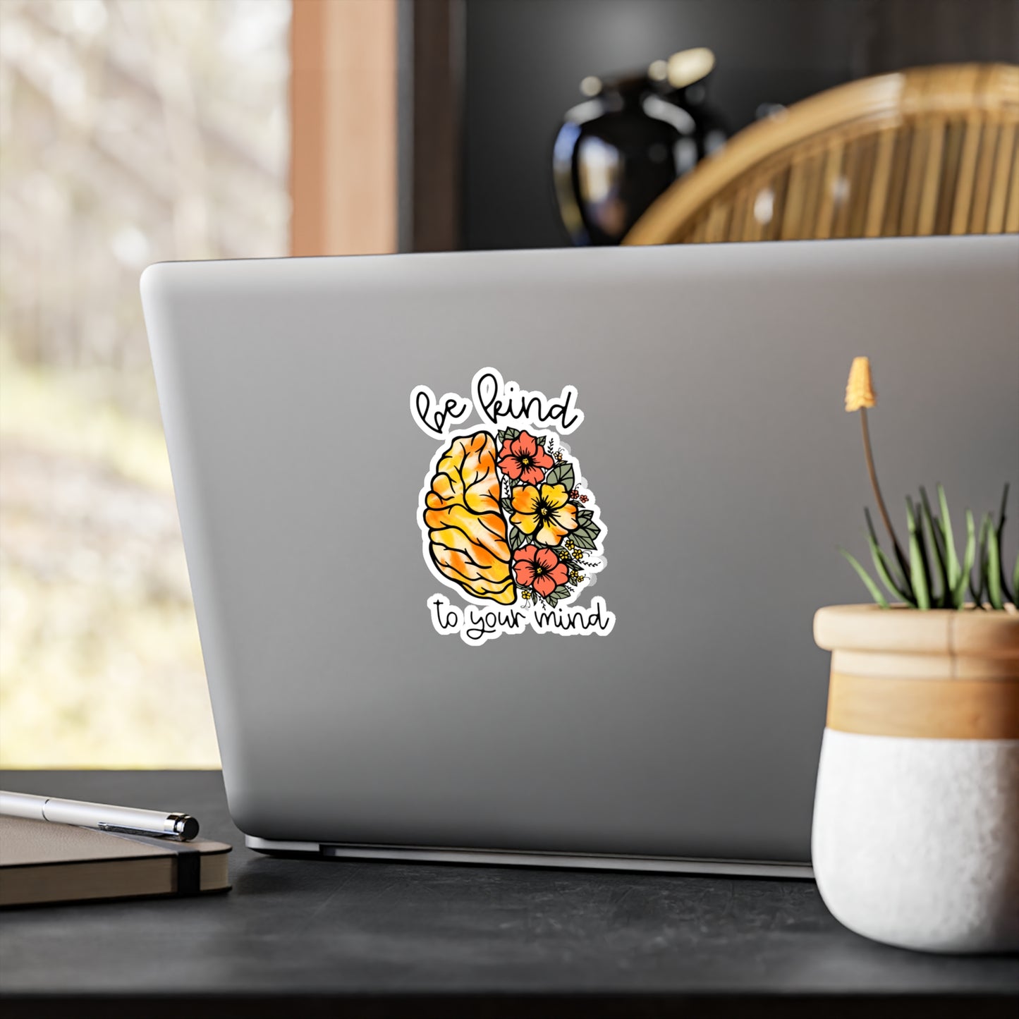 Be Kind to Your Mind Kiss Cut Sticker