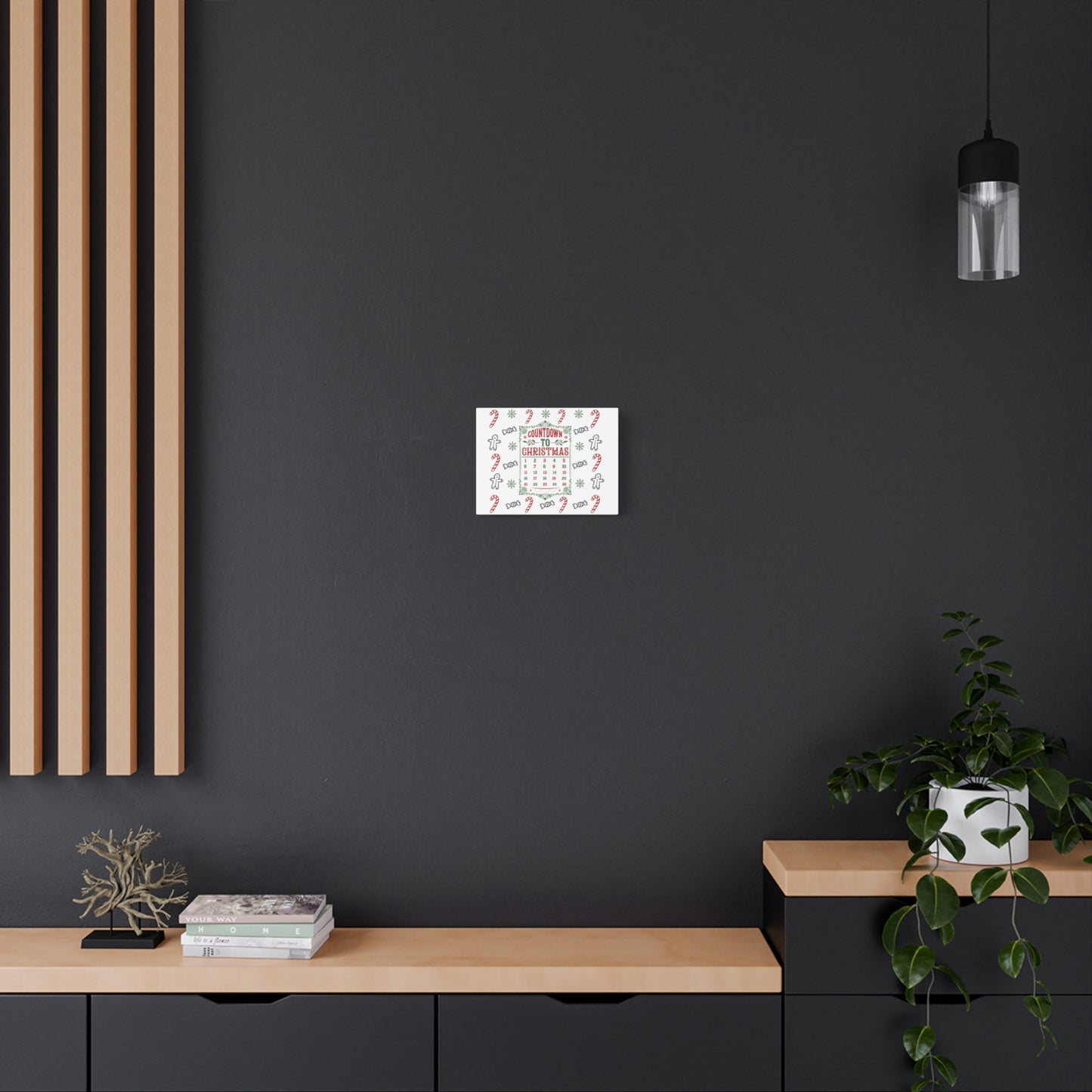 Christmas Countdown Canvas Wall Art