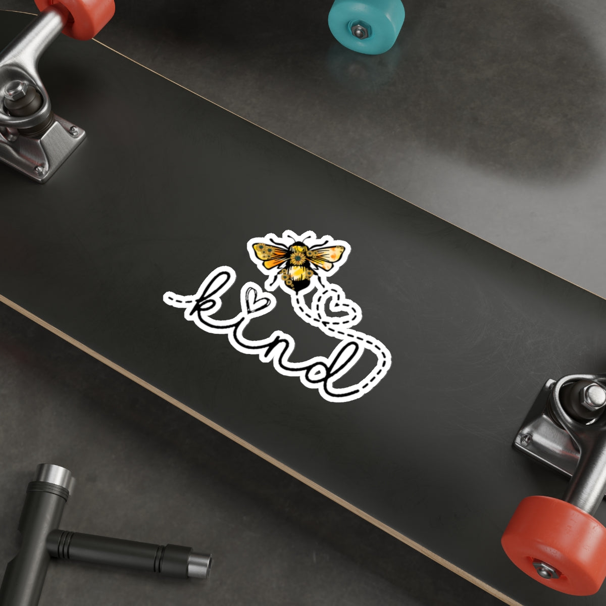 Be Kind With Two Hearts Die-Cut Stickers