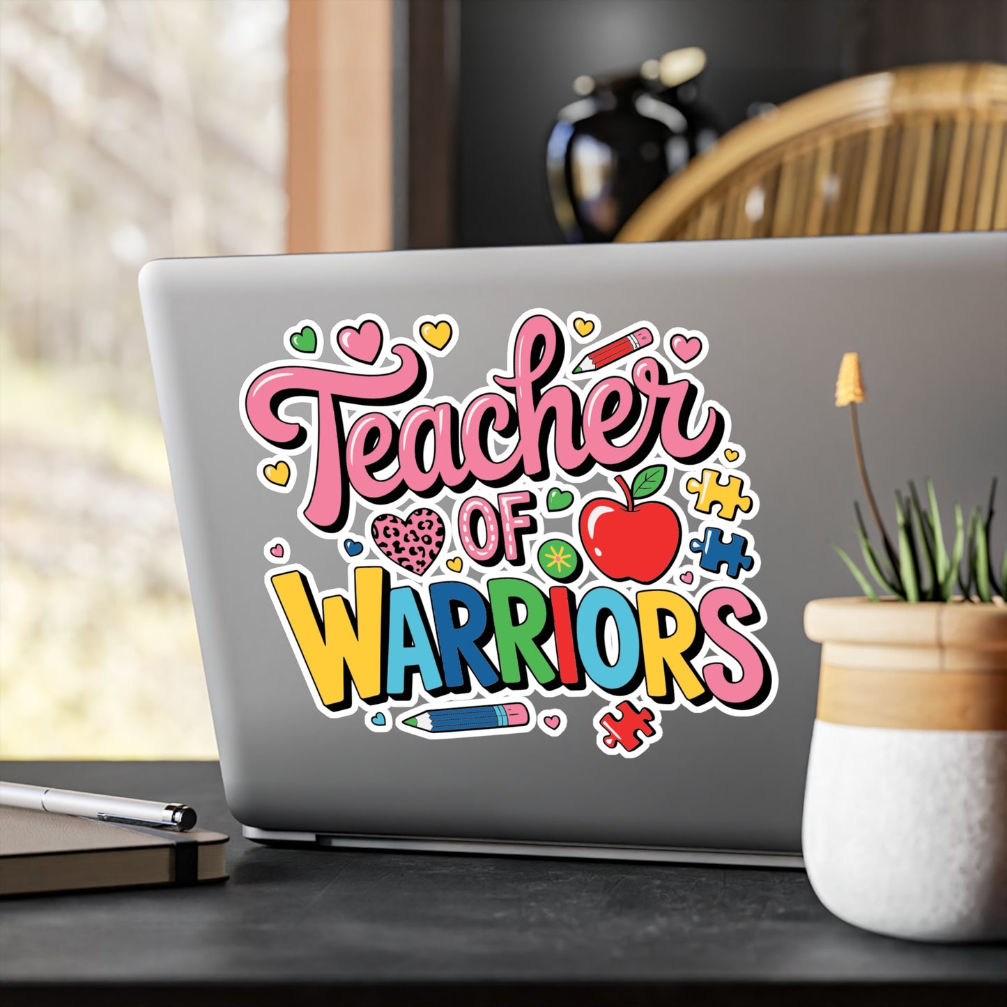 Colorful Teacher of Warriors Vinyl Stickers