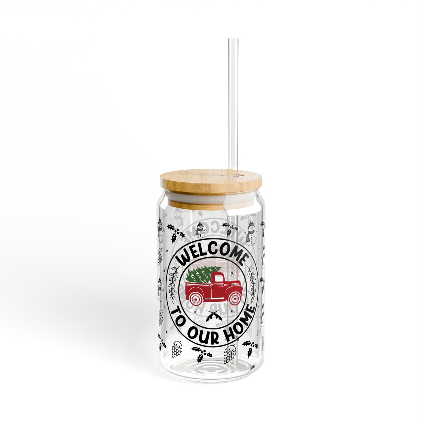Red Truck Farmhouse Sipper
