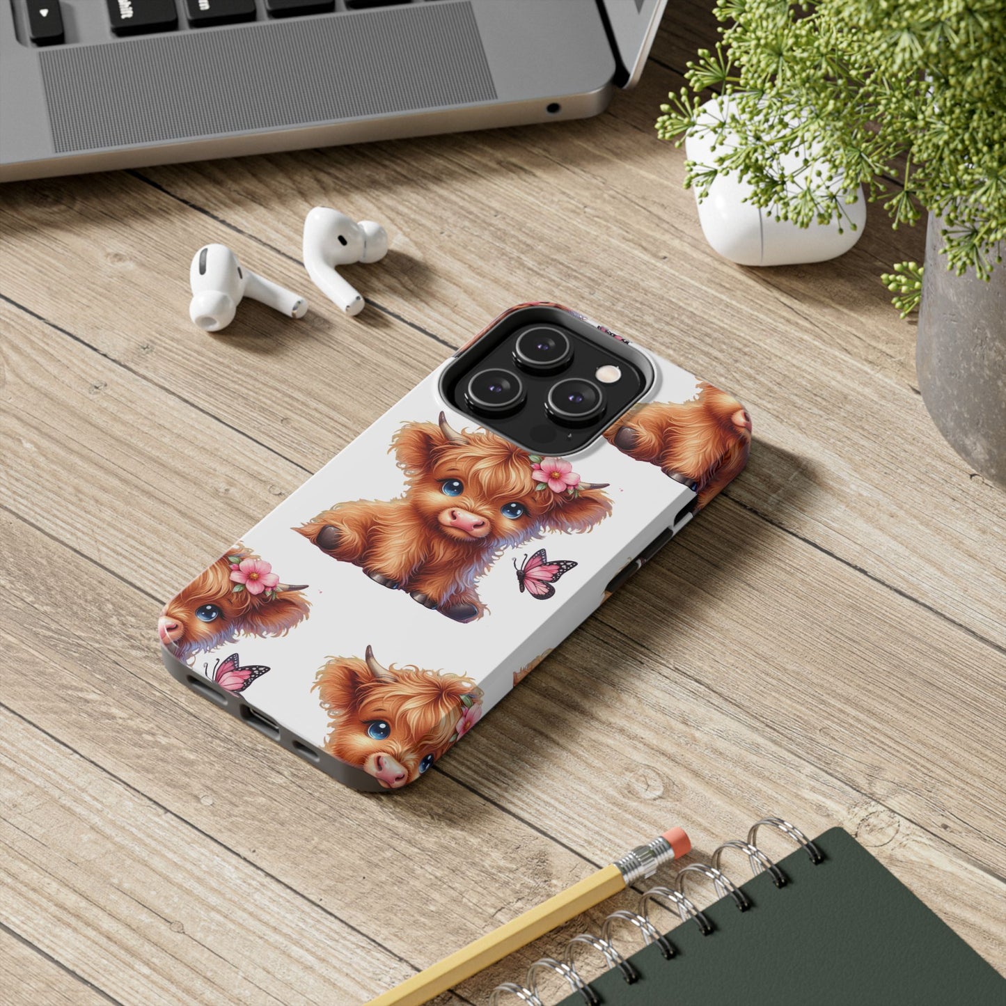 Sweet Highland Cow Phone Case