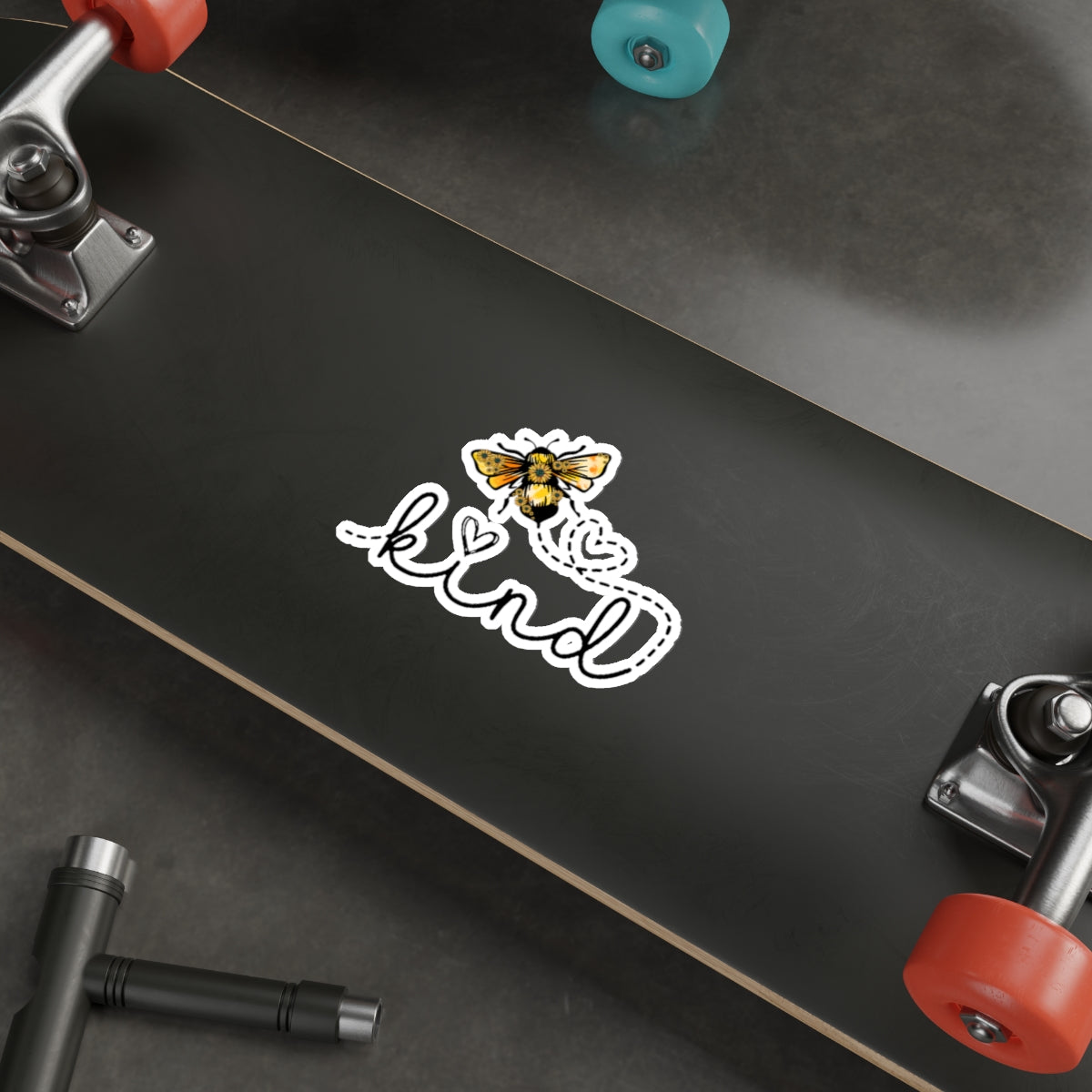Be Kind With Two Hearts Die-Cut Stickers