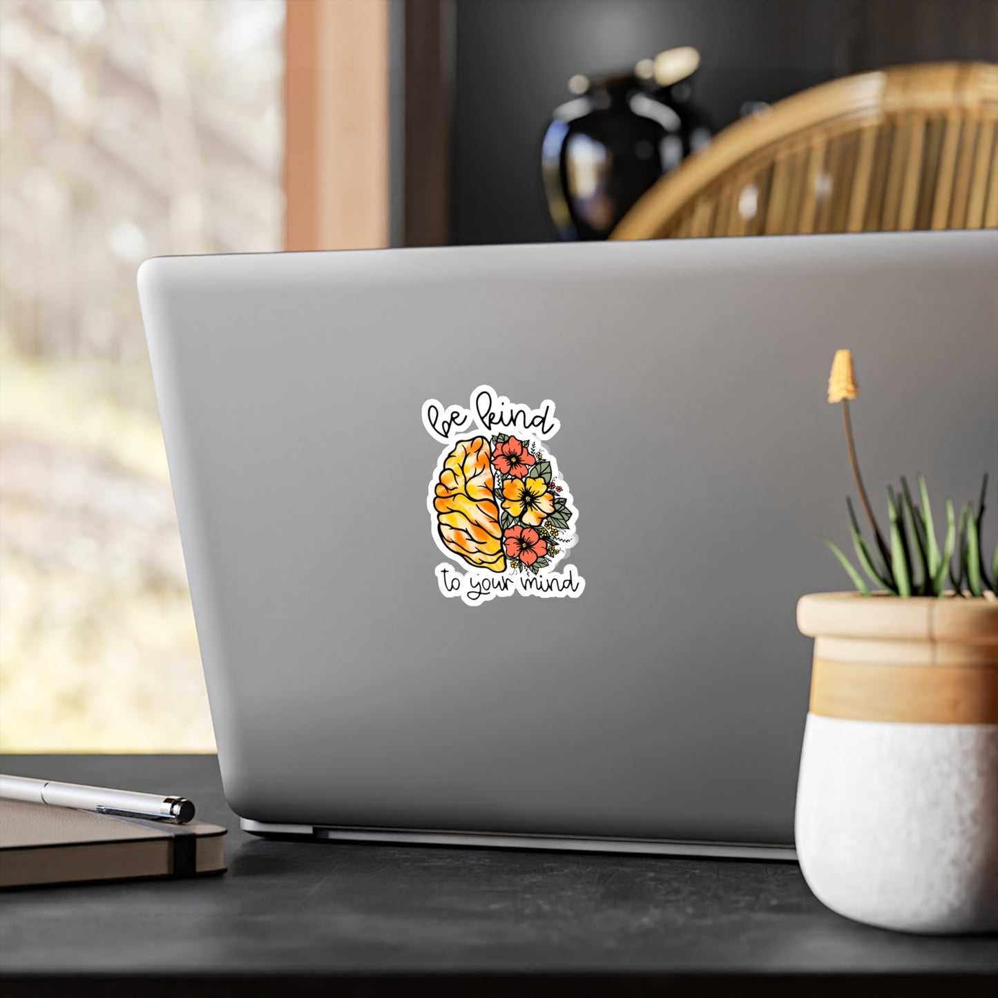 Be Kind to Your Mind Kiss Cut Sticker