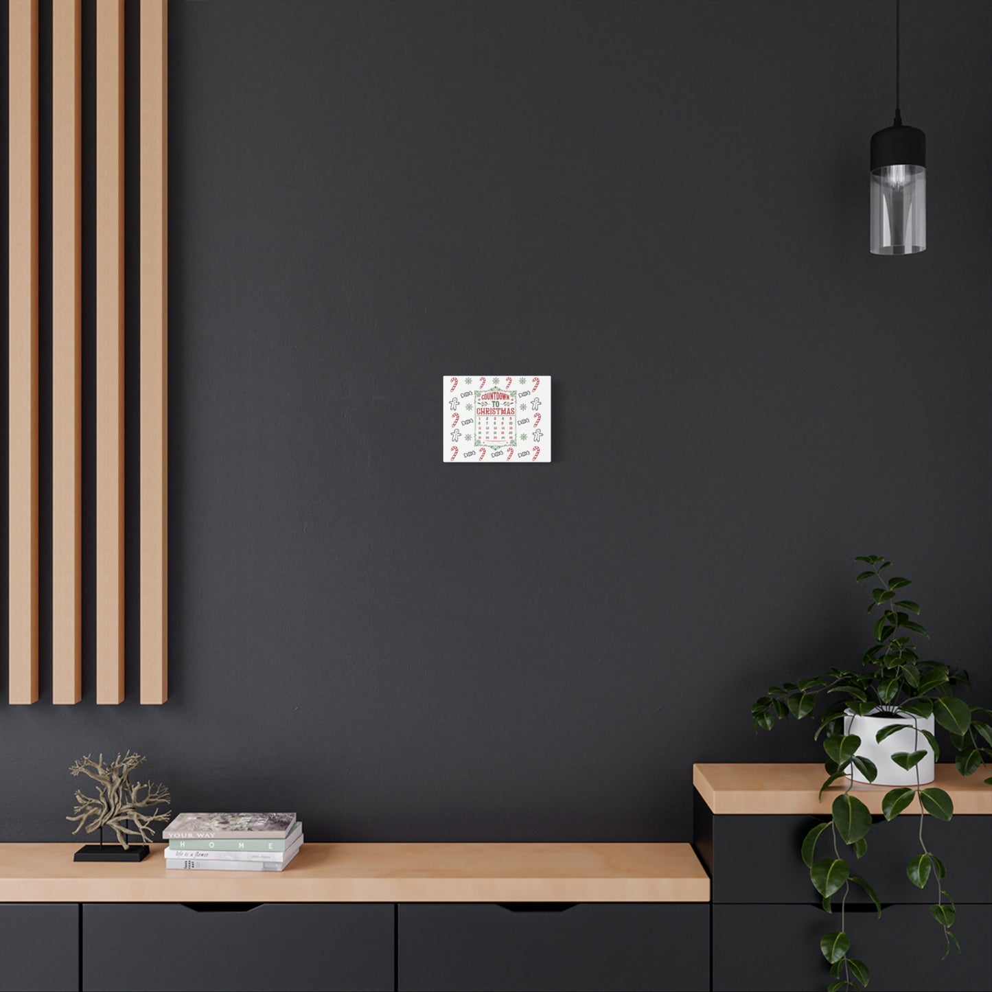 Christmas Countdown Canvas Wall Art