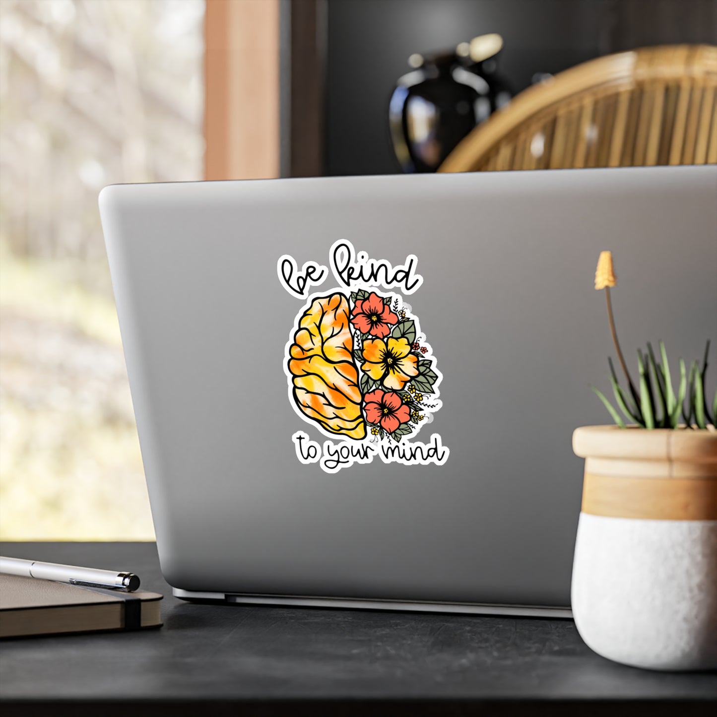 Be Kind to Your Mind Kiss Cut Sticker