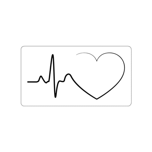 Heartbeat Love Die-Cut Stickers