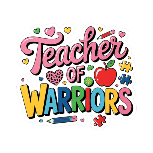 Colorful Teacher of Warriors Vinyl Stickers